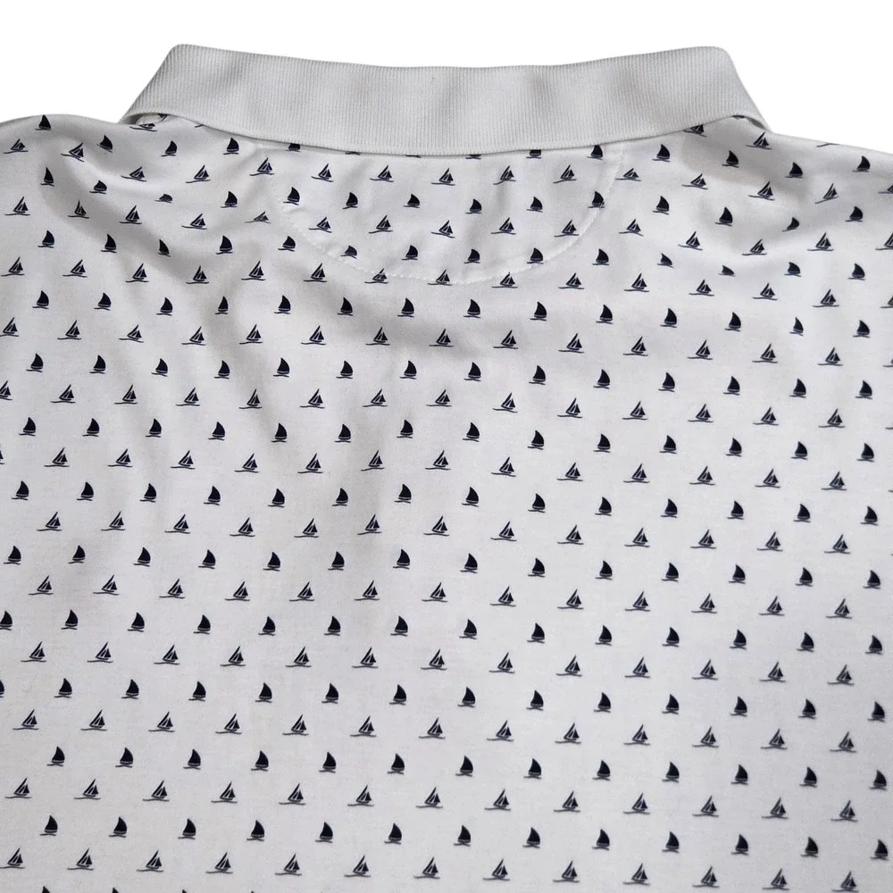 Polo Ralph Lauren Nautical Sail Boats Pony Polo Shirt Classic Fit Men Size‎ XL